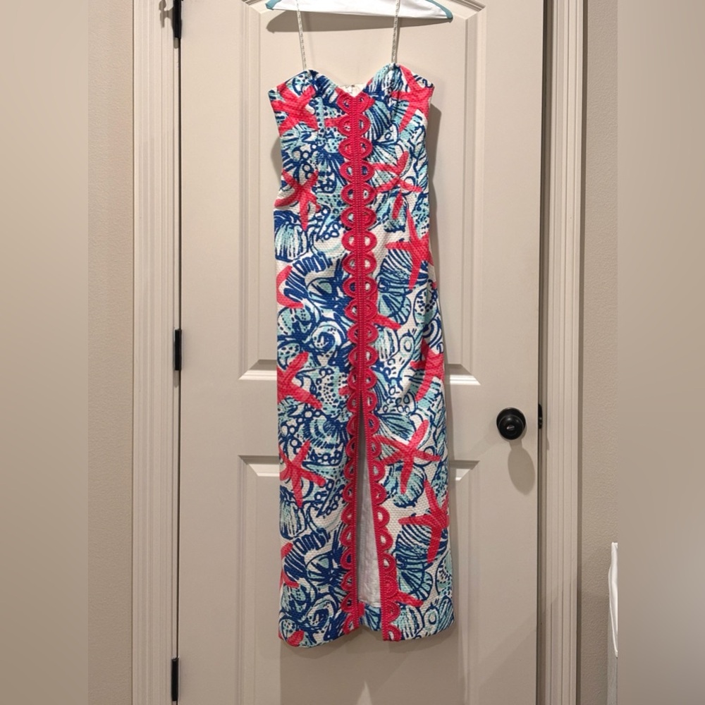 Prom dress // Lilly Pulitzer — She Sells Shells, Angela Maxi, Size 2, EUC